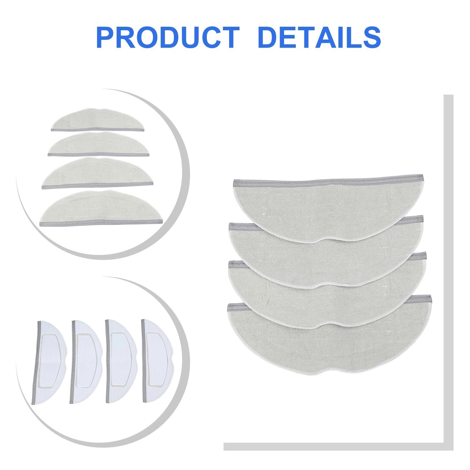 4 Pack Mop Cloths for Mova S20 (2020–2023)