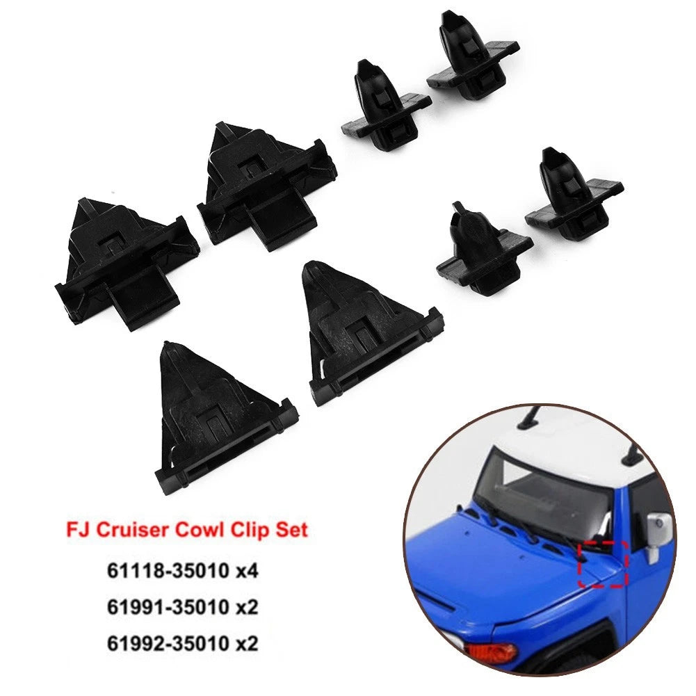 Cowl Clip Fixing Kit for Toyota (2000–2005) #61118-35010