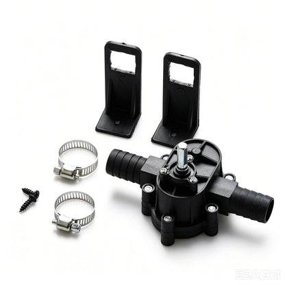 Hand Drill Pump for Aquarium Water Use (Self-Priming, Portable)
