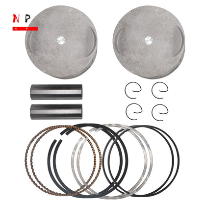 2X Crankshaft Engine Piston for Yamaha XV750 (42Y-11638-00-00, 42Y-11631-00-A0)