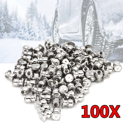 100pcs Anti-Slip Screw Studs for Car SUV ATV Snow Tires 8x10mm