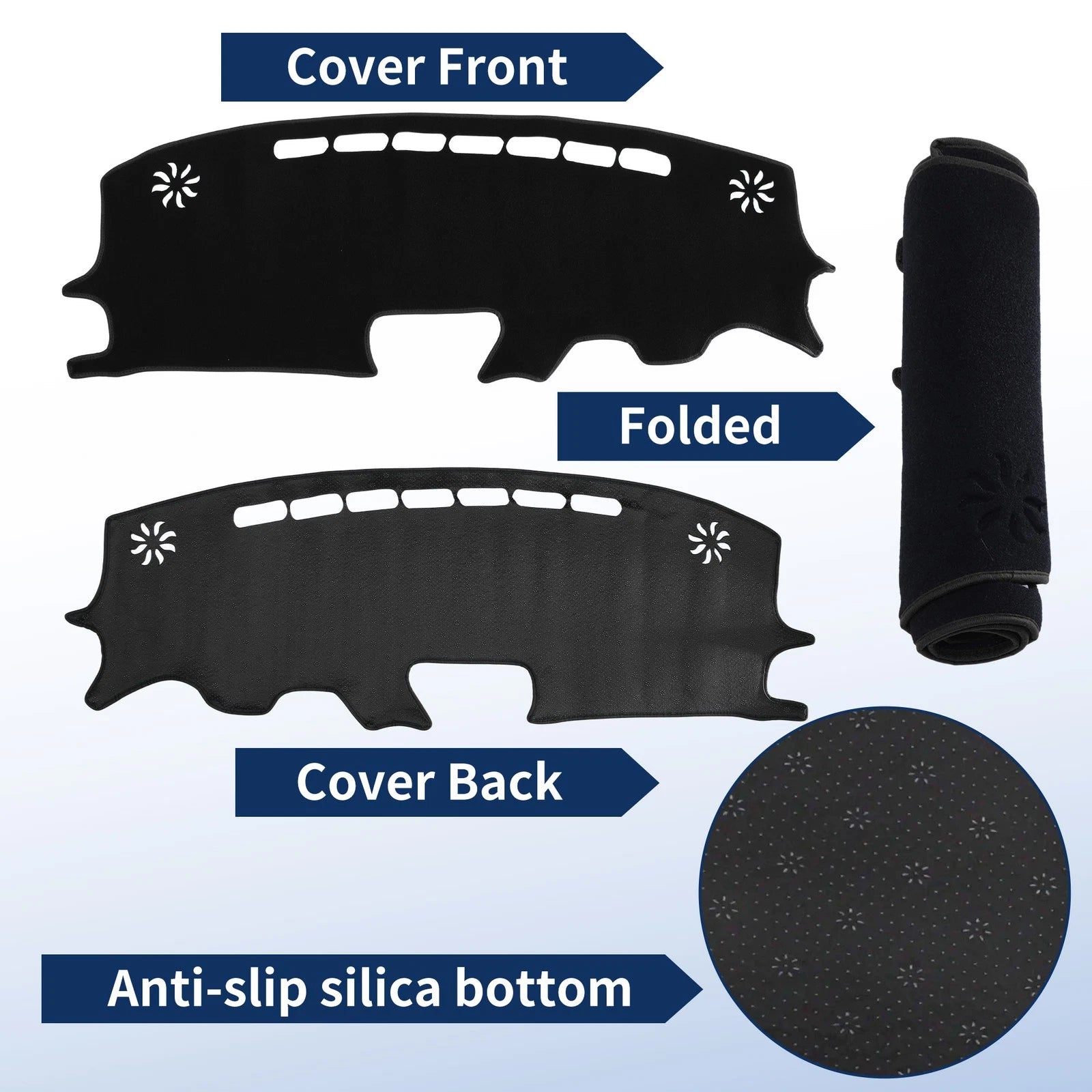 Dash Cover for Mazda Demio DJ Series (2014–2019) Black
