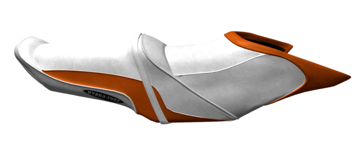 Hydro-Turf Seat Cover for SeaDoo GTS 130 GTI 130 Wake 155 (2011–2016) White/Orange
