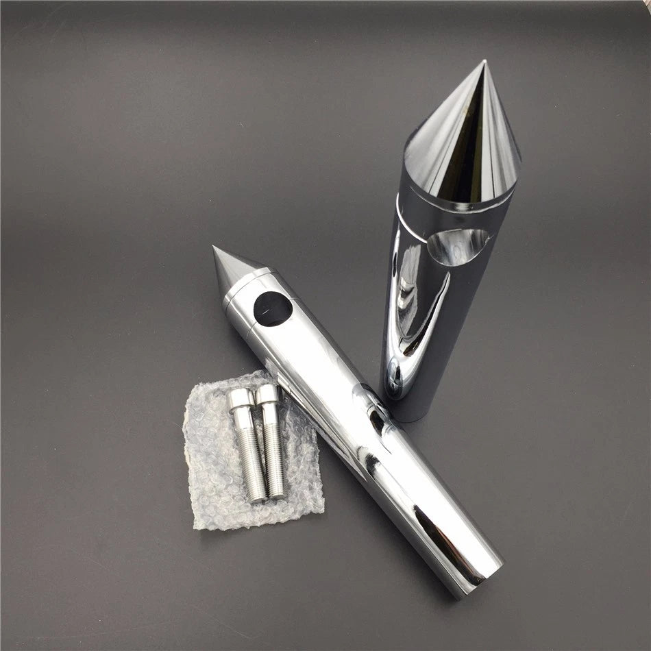Chrome Motorcycle Risers for 1 Inch Handlebars (8" Rise)