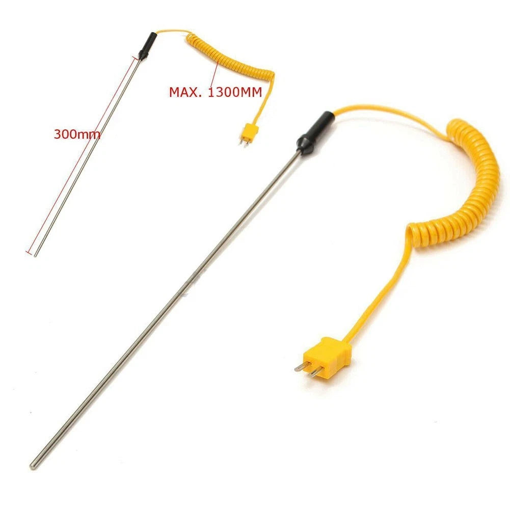 K-Type Thermocouple Probe for Digital Thermometer (50–1200°C)
