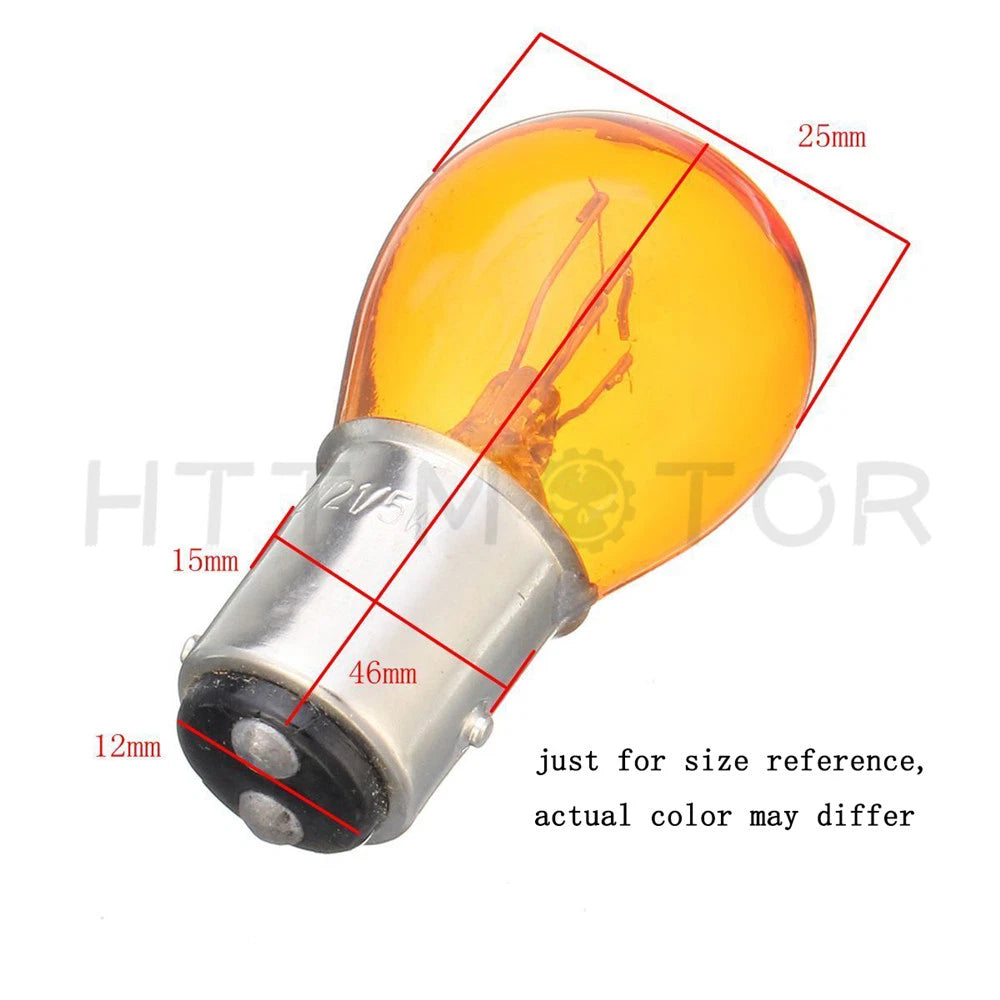 4X 1157 Amber Light Bulb for Auto Car Brake Stop Signal Turn Tail Lamp