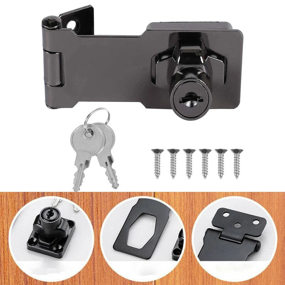 Locking Hasp with Keys for Cupboard Wardrobe Drawers
