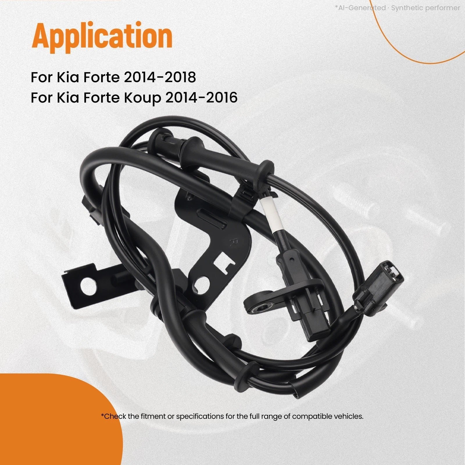 ABS Sensor Front Right for Kia Forte (2014–2018) ALS2664 ABSD30838