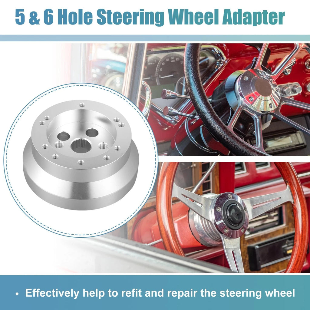 Steering Wheel Short Hub Adapter 6 Hole for GM Chevy T Columns (1934–1969)