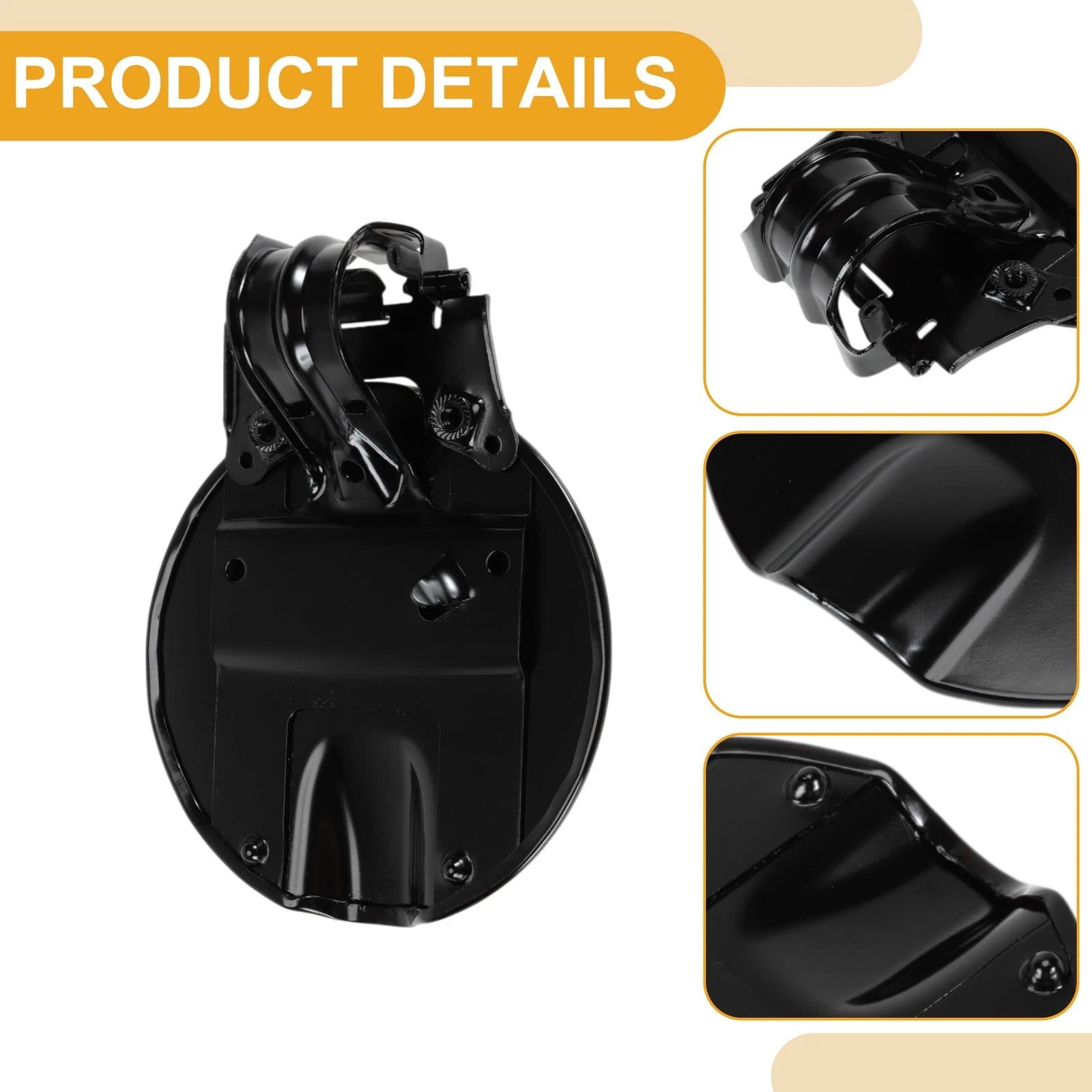 Fuel Tank Door Cap Replacement for Chevy Colorado (2004–2012) Black Cover