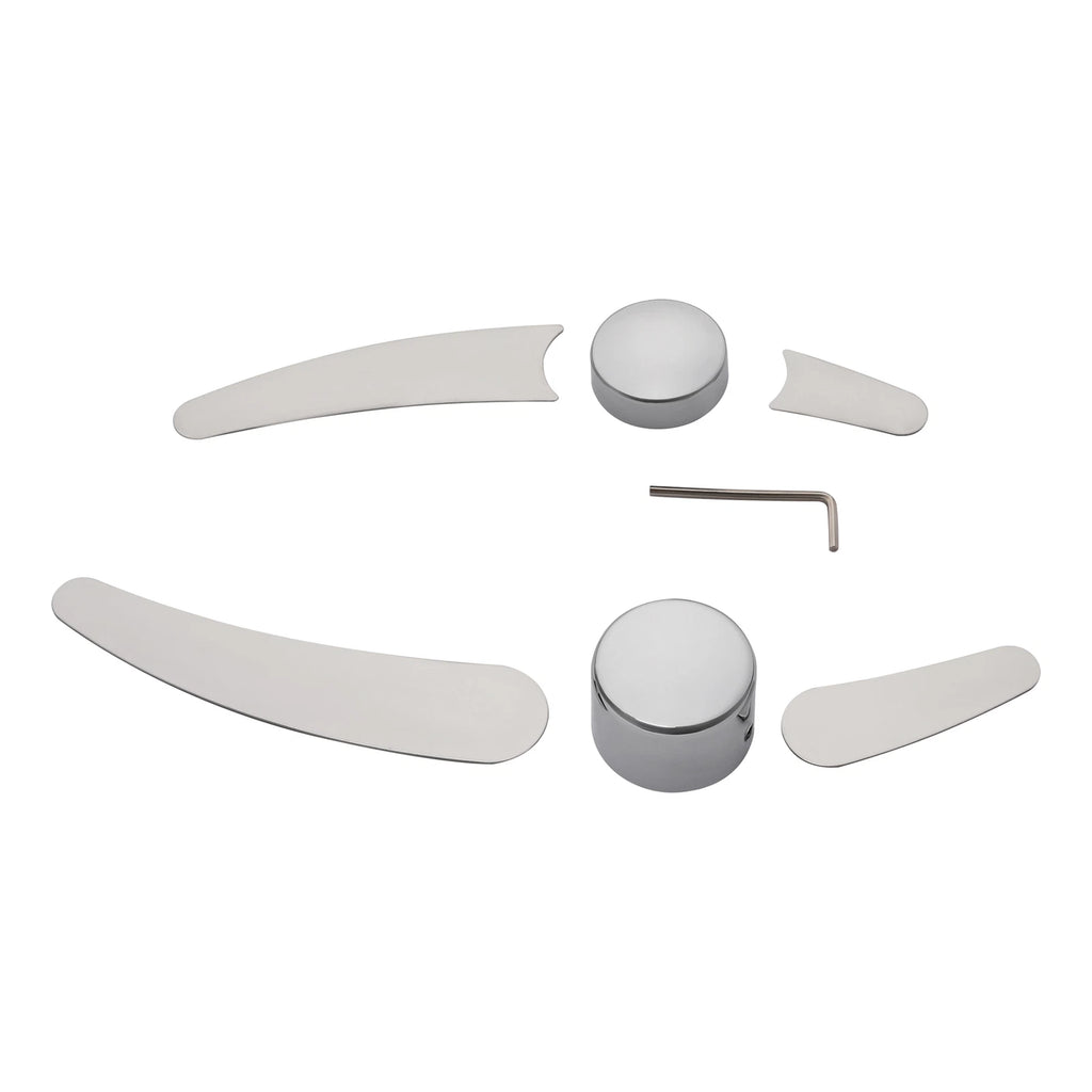 Frame Insert Trim Plate & Pivot Bolt Covers for Harley Softail Fat Boy (2000–2007)