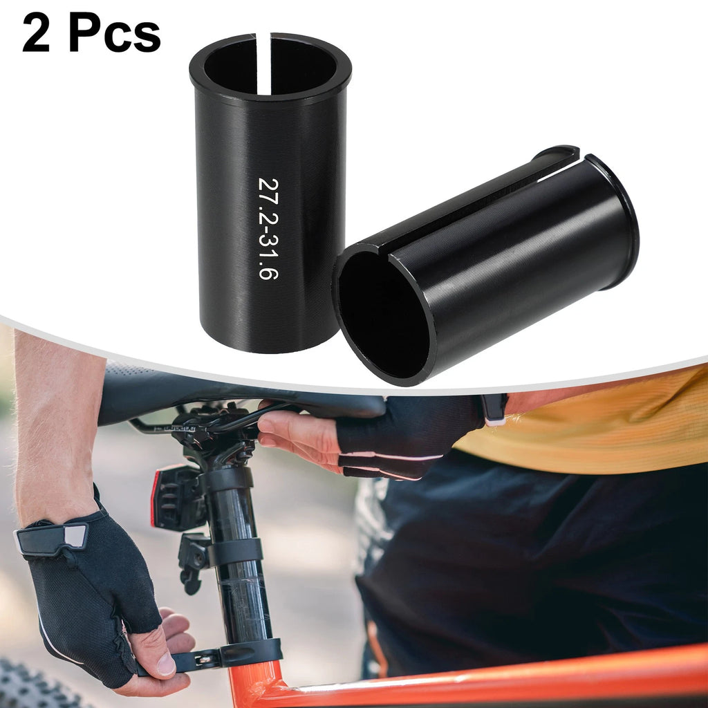 Seat Post Adapter Reducing Sleeve 27.2 to 31.6mm 2 Pack for Bicycle