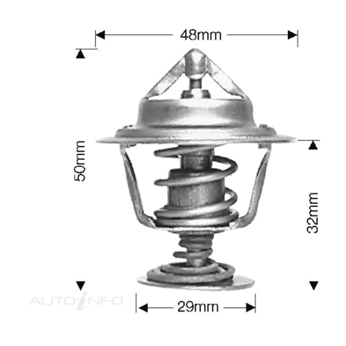 Dayco Thermostat for Holden Nova LE LF 4cyl 1.4L 1989–1992