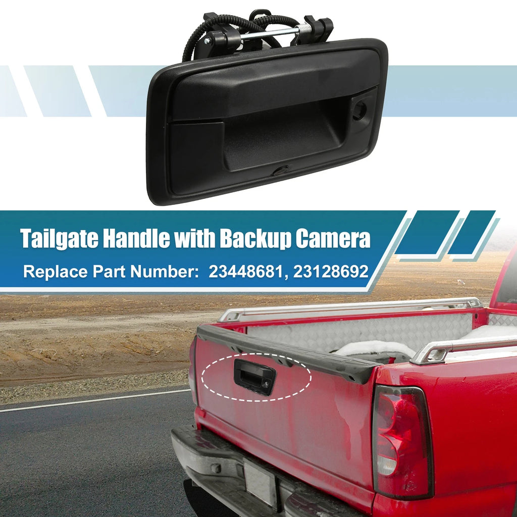 Car Rear Tailgate Handle with Rear View Backup Camera for Chevrolet (—)