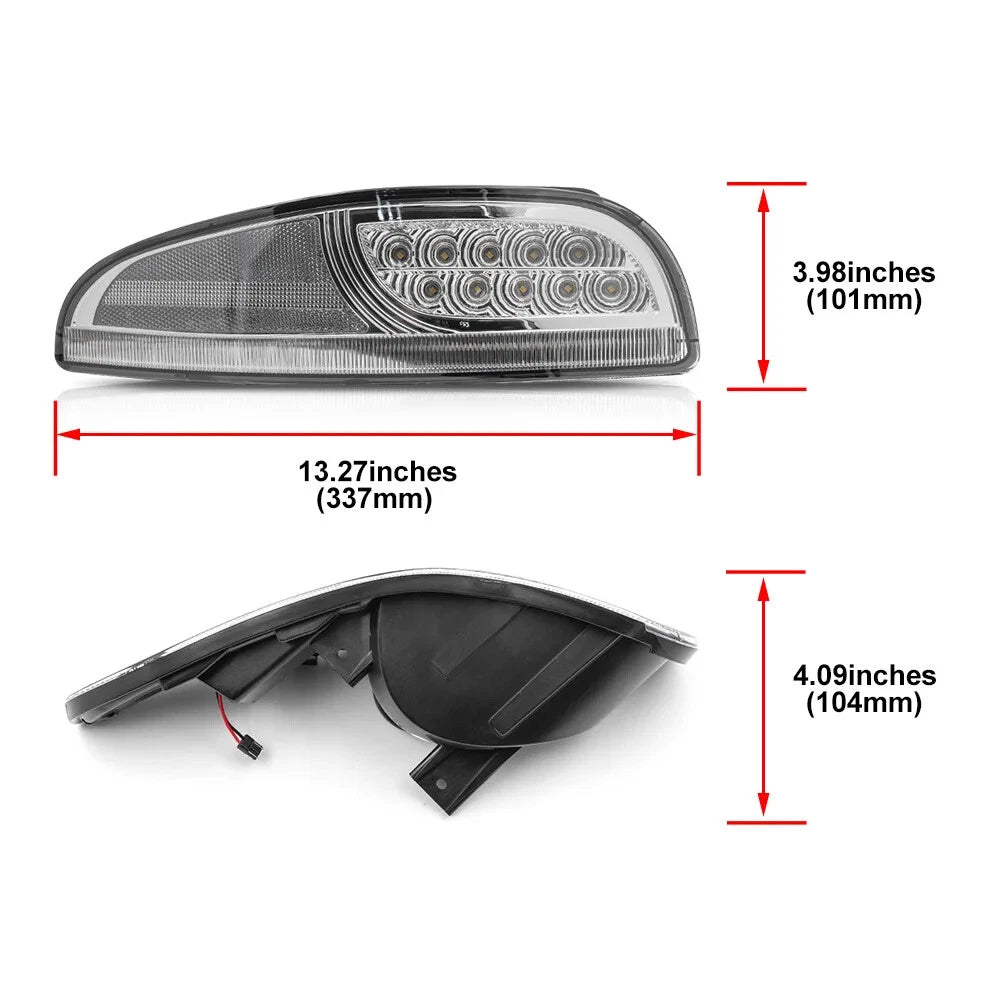 Front Bumper Light Signal Parking Lamp for Chevy Corvette C5 (1997–2004) Dynamic Smoke