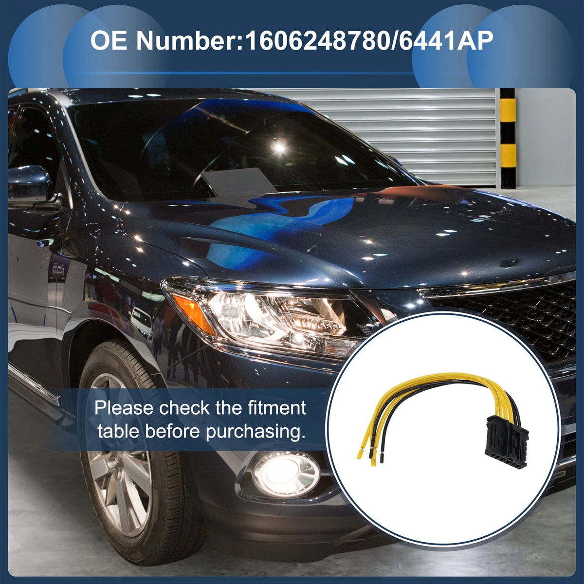 Headlight Wiring Harness Assembly for Peugeot 207 (2006–2013) No.1606248780