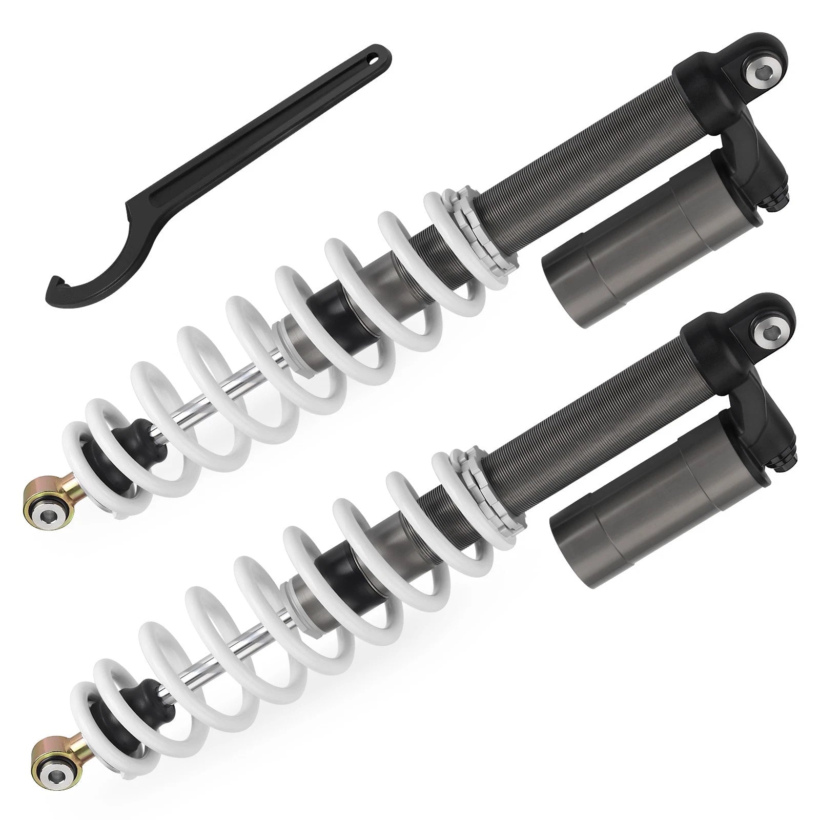 2 Rear Air Shock Absorbers for Polaris RZR S 800 EFI (2009–2012)