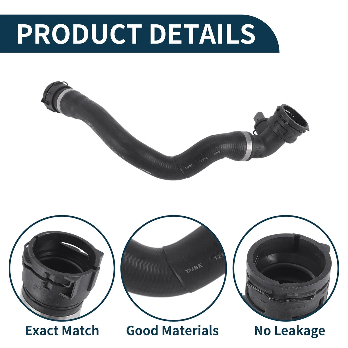 Radiator Hose No. 95810640240 for Porsche Cayenne (2009–2016) Lower Hose
