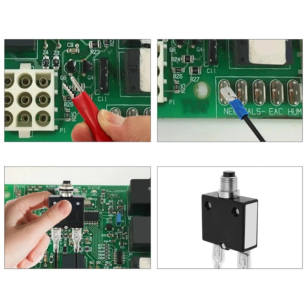 2 Pack Resettable Circuit Tester Kit 3A 5A for Marine ATV RV