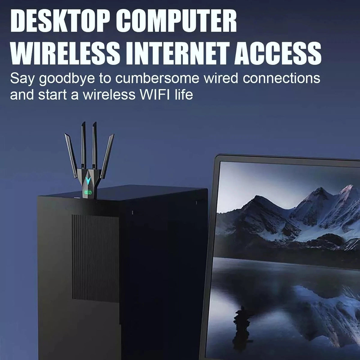 Dual Band USB 3.0 WiFi Adapter 2.4G 400Mbps & 5G 867Mbps