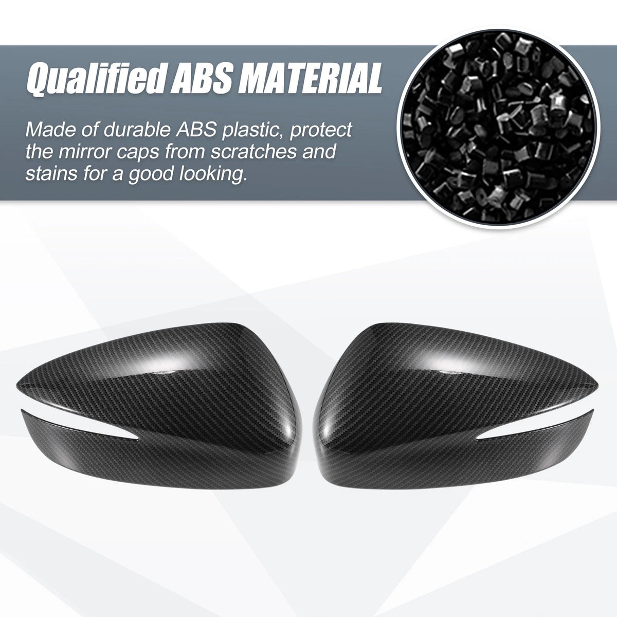 1 Pair Rearview Mirror Cover Overlay Carbon Fiber for Mazda CX-5 (2015)