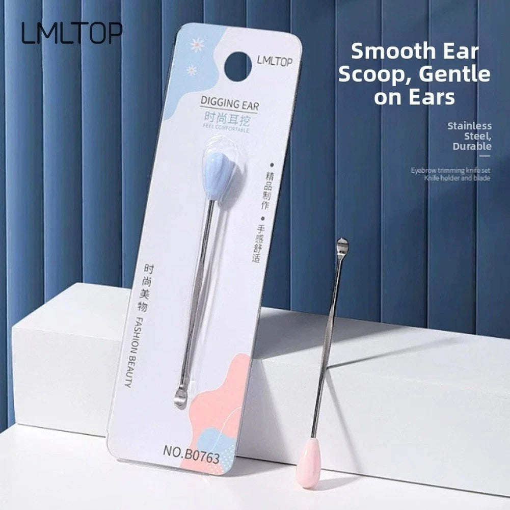 Stainless Steel Earwax Cleaning Tool with Thin Tip for Precise Use
