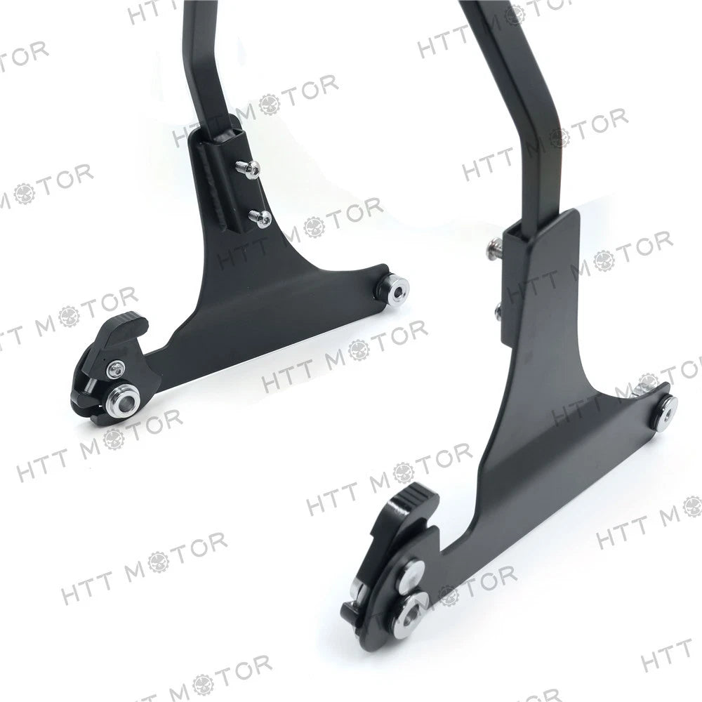 Matte Black Detachable Backrest Sissy Bar for Harley FLSTC/FLSTS (2000–2003)