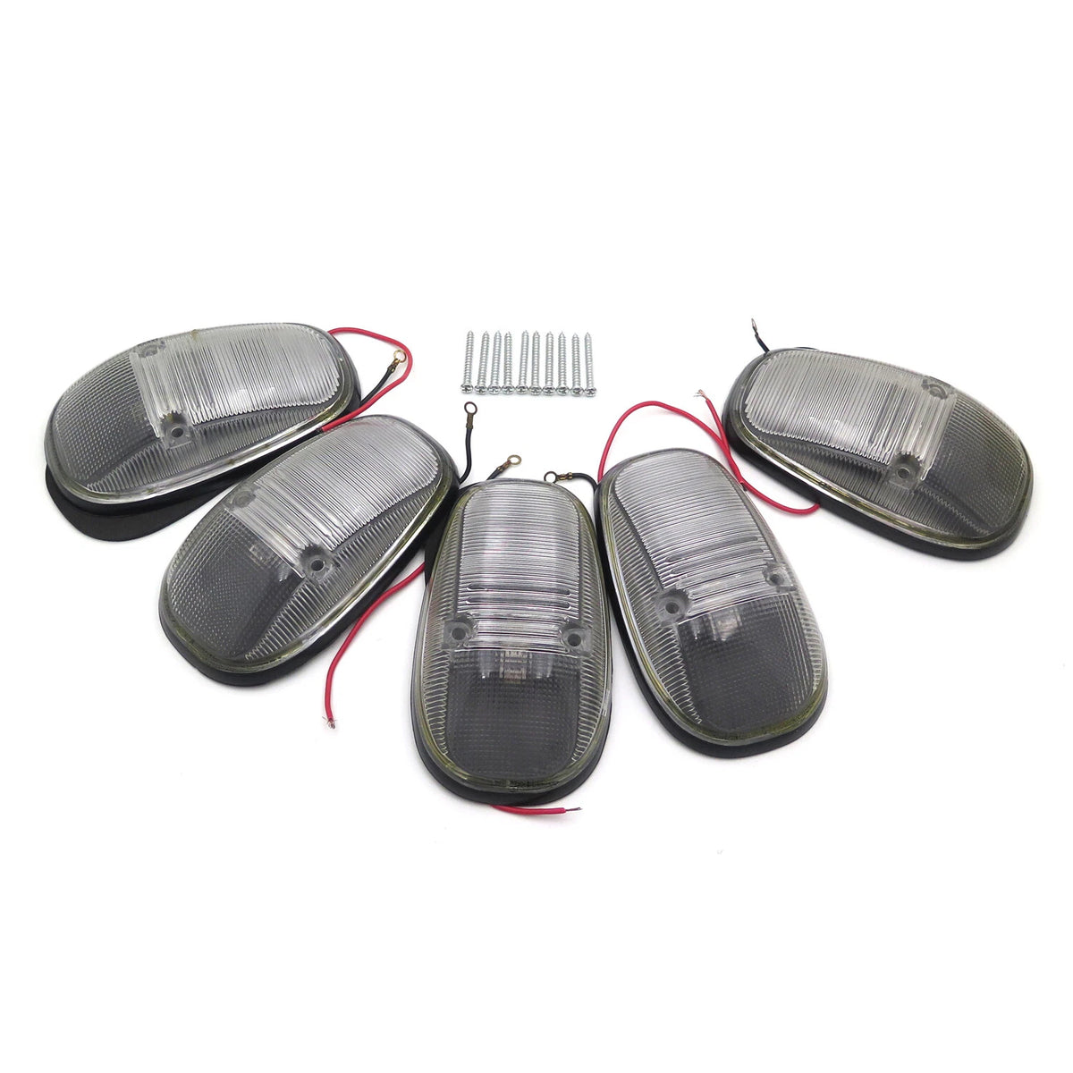 5X Clear Cab Roof Top Marker Light Lens w/Base for Dodge Ram 2500 3500 (2003–2017)