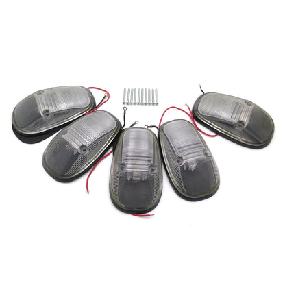 5X Clear Cab Roof Top Marker Light Lens w/Base for Dodge Ram 2500 3500 (2003–2017)