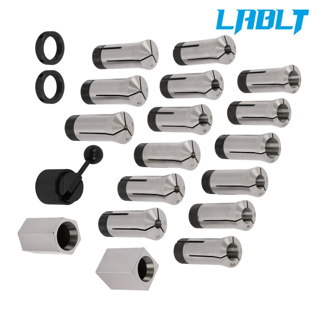 Set of 5 Hex Square Collet Blocks for LABLT (5C)