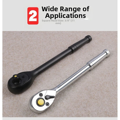 Ratchet Wrench 3/8" Drive 72 Tooth Chrome Vanadium Steel 225mm