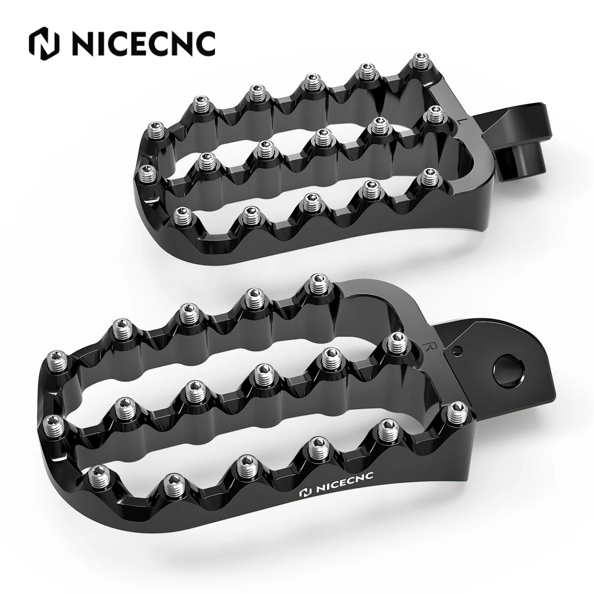 NICECNC Foot Pedals Pads Footrest for Kawasaki KLR650 (1987–2024)
