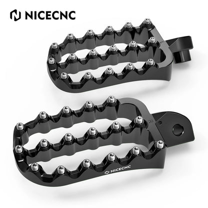NICECNC Foot Pedals Pads Footrest for Kawasaki KLR650 (1987–2024)