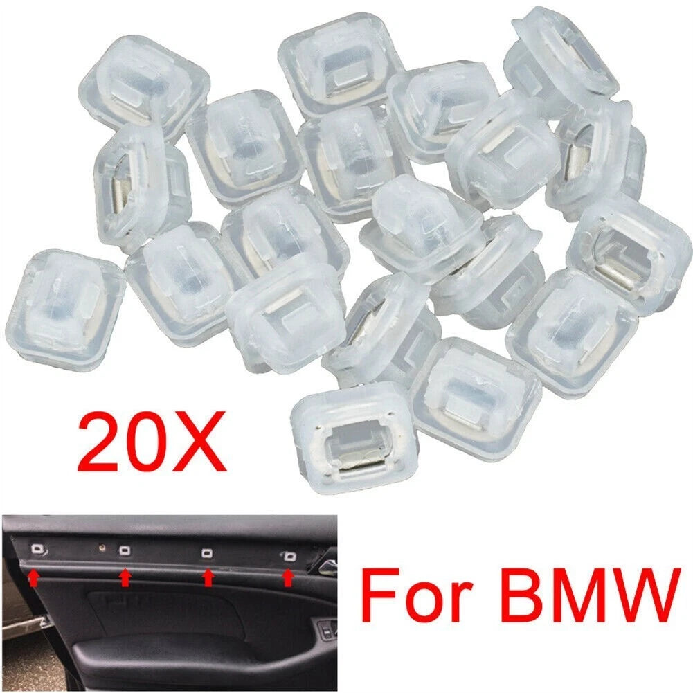 20pcs Plastic Door Trim Panel Clips for BMW 3 Series E46 E90 E91, X5 E53