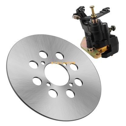 Rear Brake Disc Rotor & Caliper w/Pads for Yamaha Raptor 660R (2002–2005)