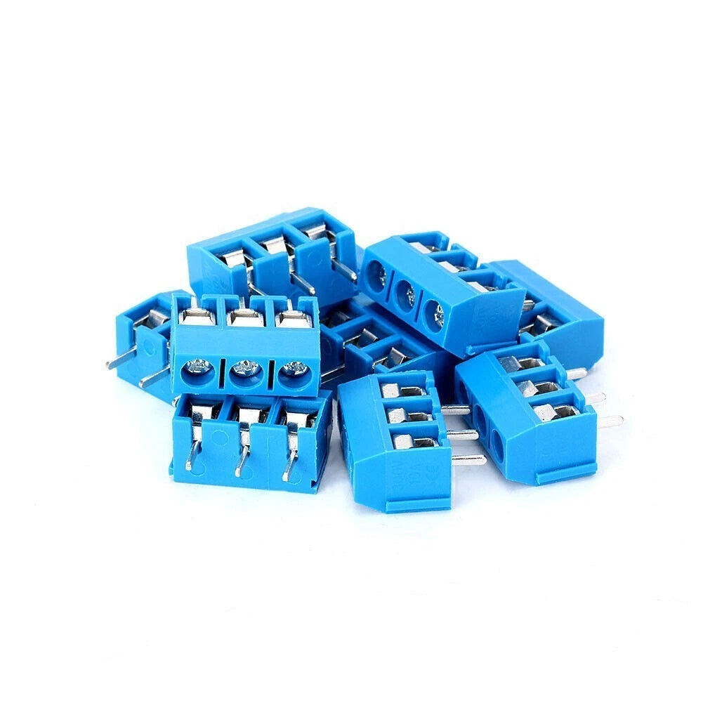 10PCS KF301-3P 5.0mm 3 Pin Terminal Screw Connector 12A 300V