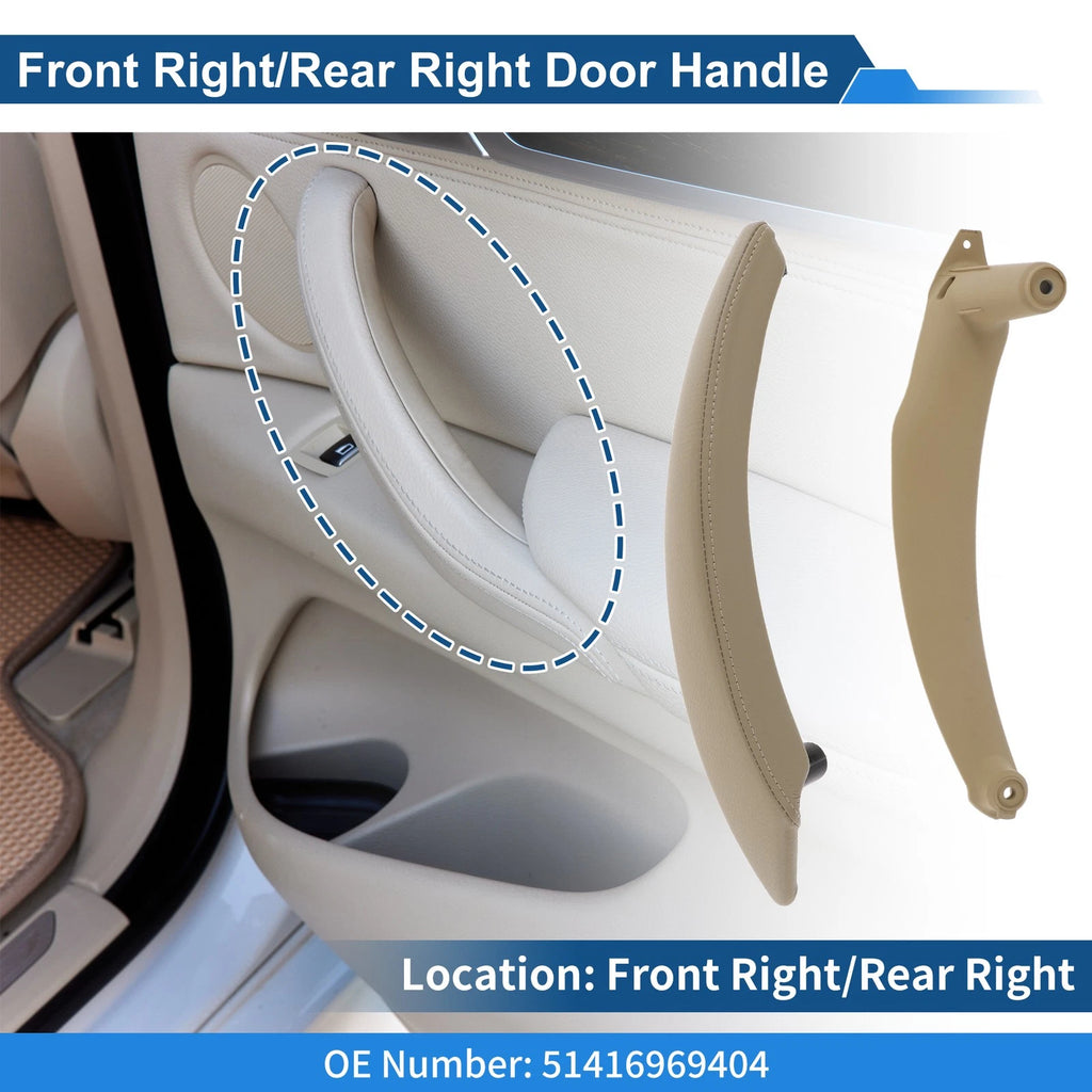 Inner Door Panel Handle for BMW X5 X6 E70 E71 E72 (2007–2013) No. 51416969404 Beige