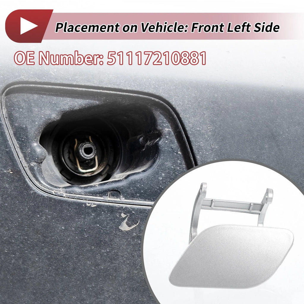 Windshield Washer Nozzle Cover Front Left Replacement for BMW 740i (2011–2015)