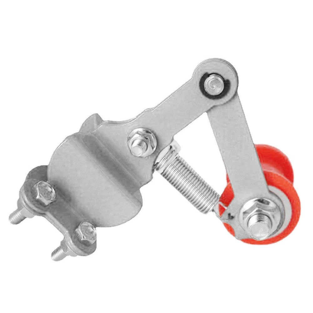 Chain Tensioner Roller Adjuster for Universal ATV Dirt Bike (White/Red)