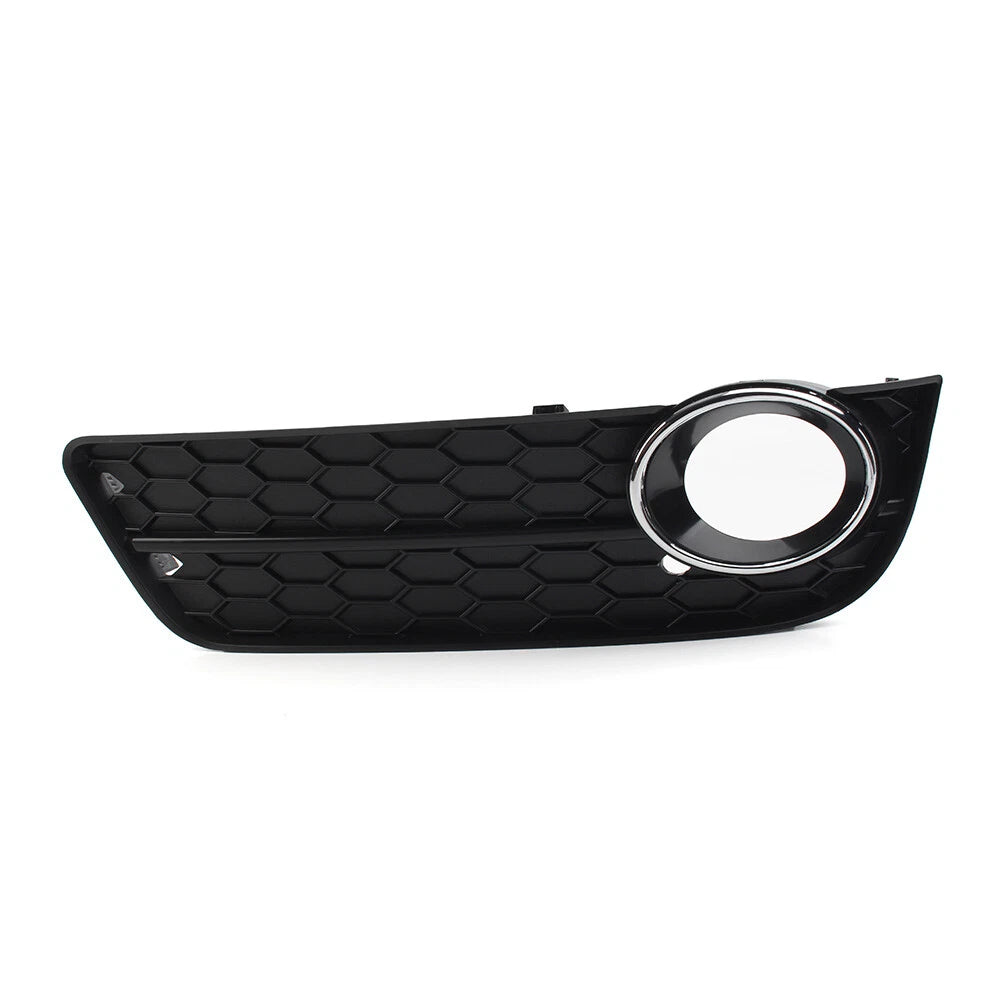 Front Bumper Fog Light Grille Cover with Chrome Ring for Audi A5 (2008–2011)