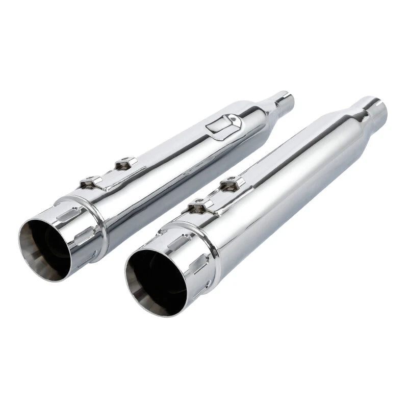 4" Megaphone Slip-on Muffler Exhaust Pipes for Harley Electra Glide (2017–2023)