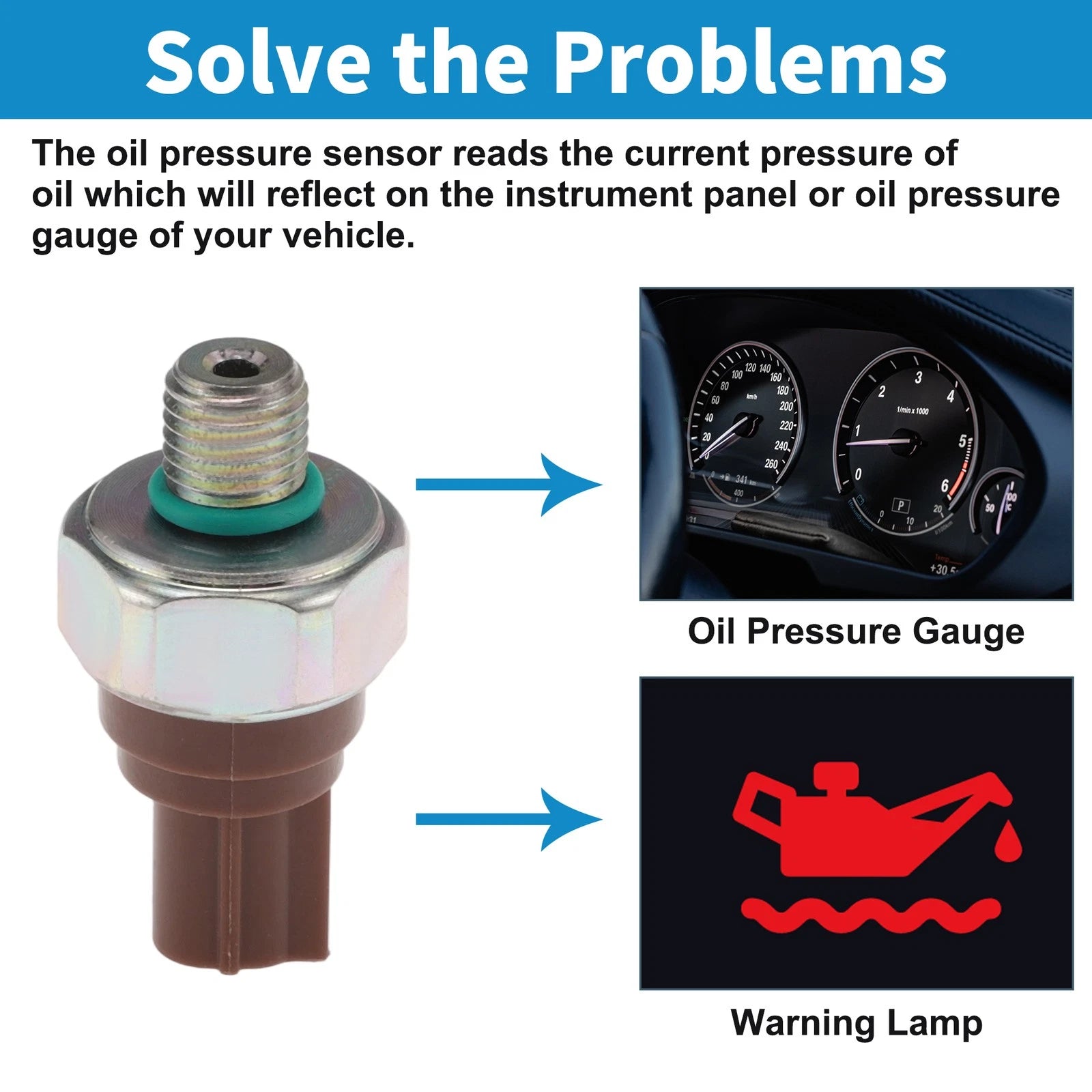 Engine Oil Pressure Sensor Replacement for Honda Fit (2009–2013) 1.5L