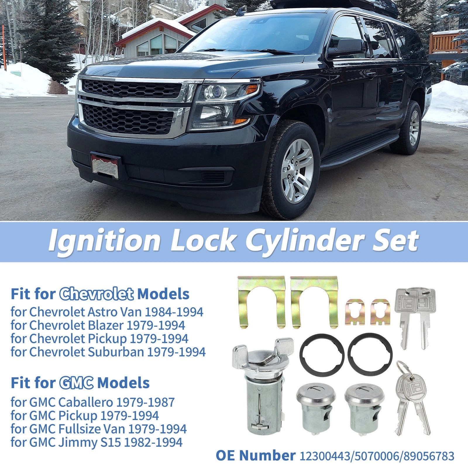 Ignition Lock Cylinder and Door Lock Replacement for Chevy Suburban (1979–1994)