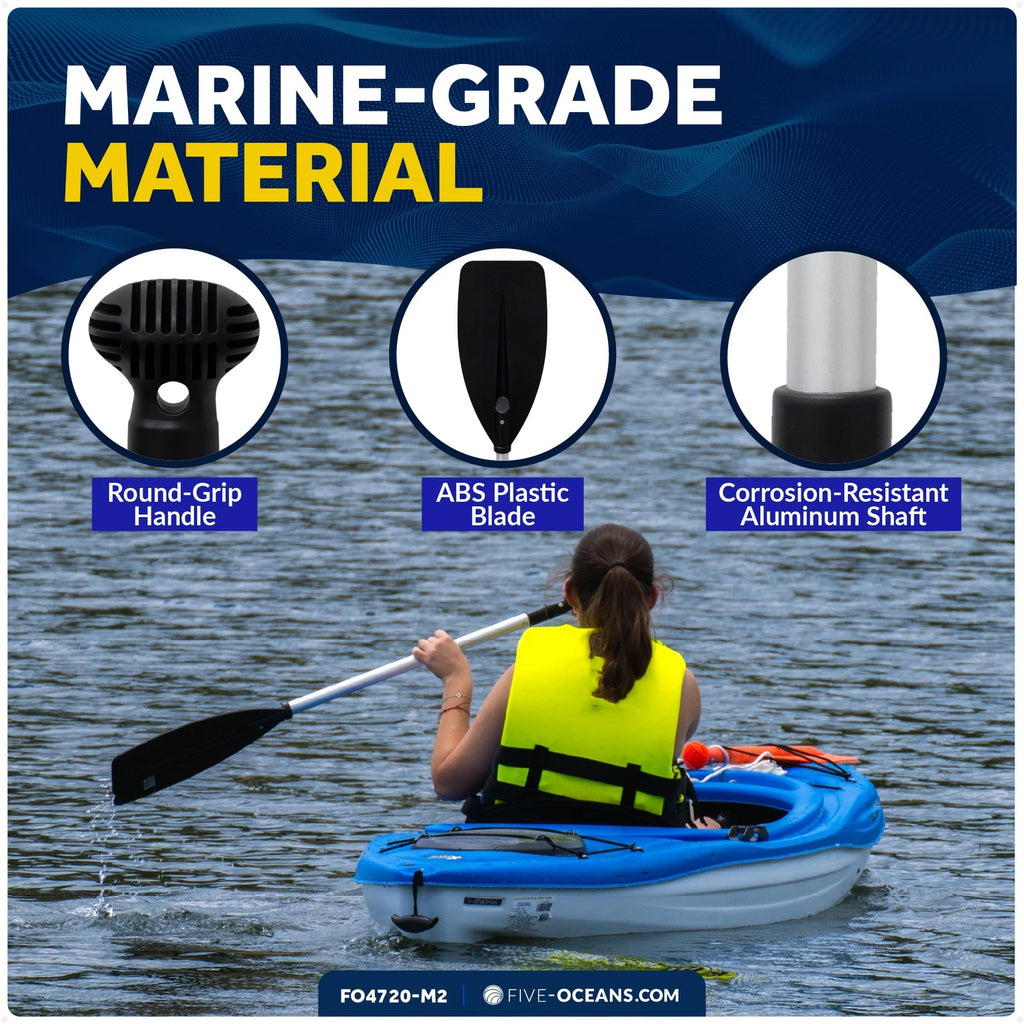 2-Pack Telescopic Canoe Paddle for Various Canoes (Extends 39" to 60")