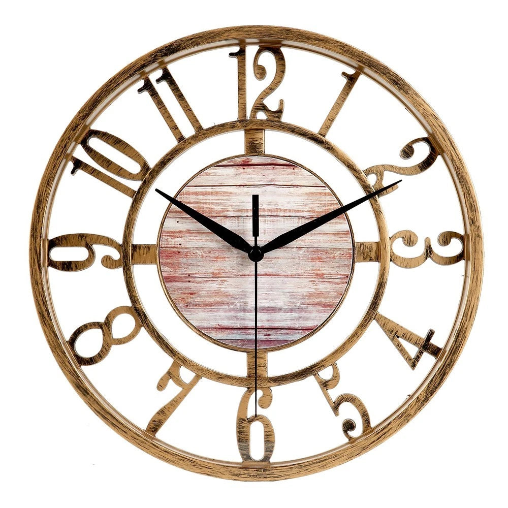 Battery Operated Clock for Interior Design (Non-Ticking)