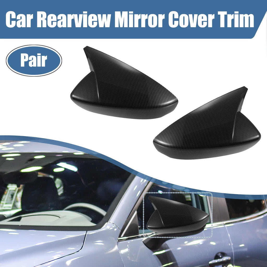 Rearview Mirror Cover Set Carbon Fiber Style for Mazda 3 (2020–2024)