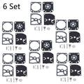 Set of 6 Carburetor Diaphragm Kit for ZAMA RB-129 C1M-W26A C1M-W26B C1M-W26C