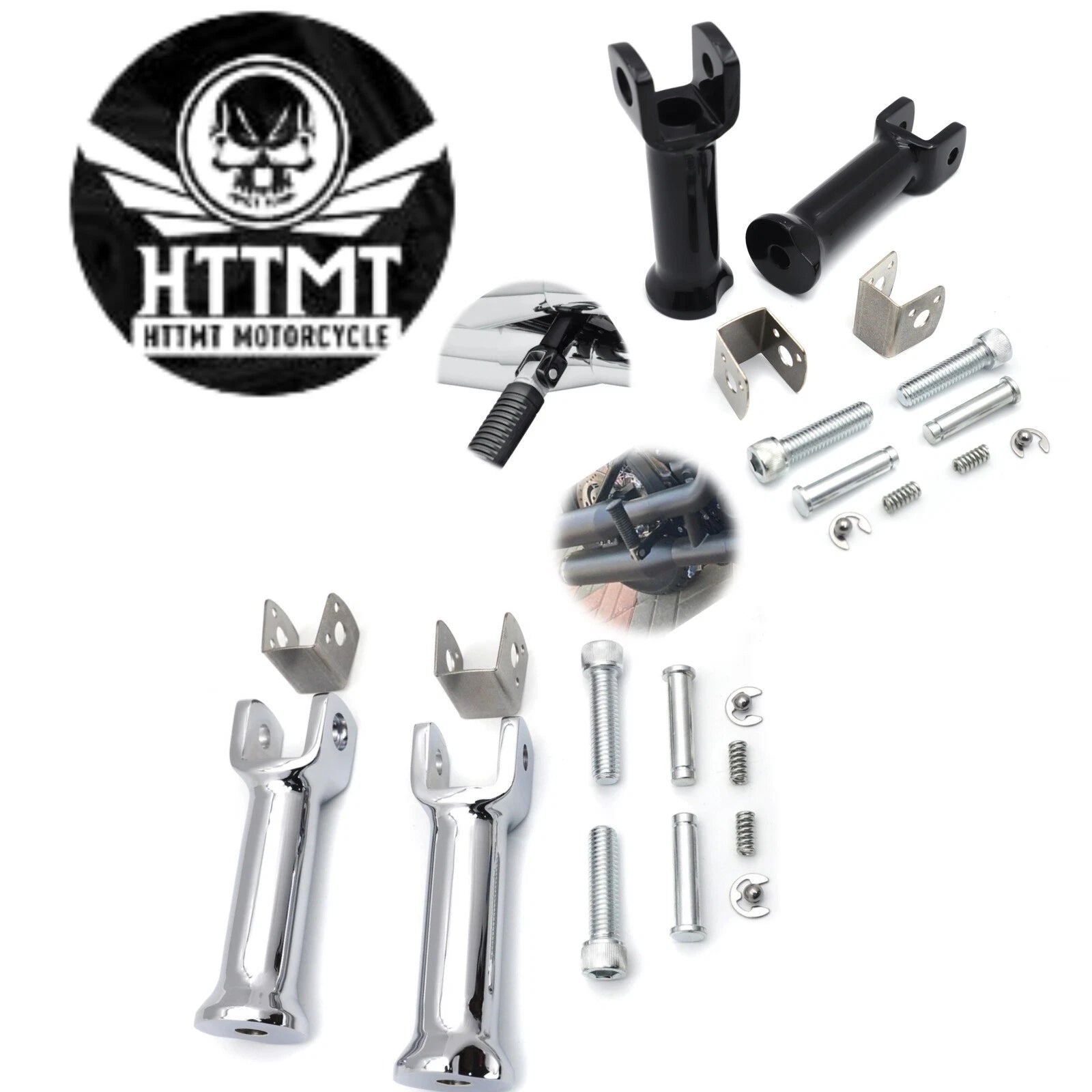 Passenger Foot Peg Support Clevis Kit for Harley Softail (2018–2024)
