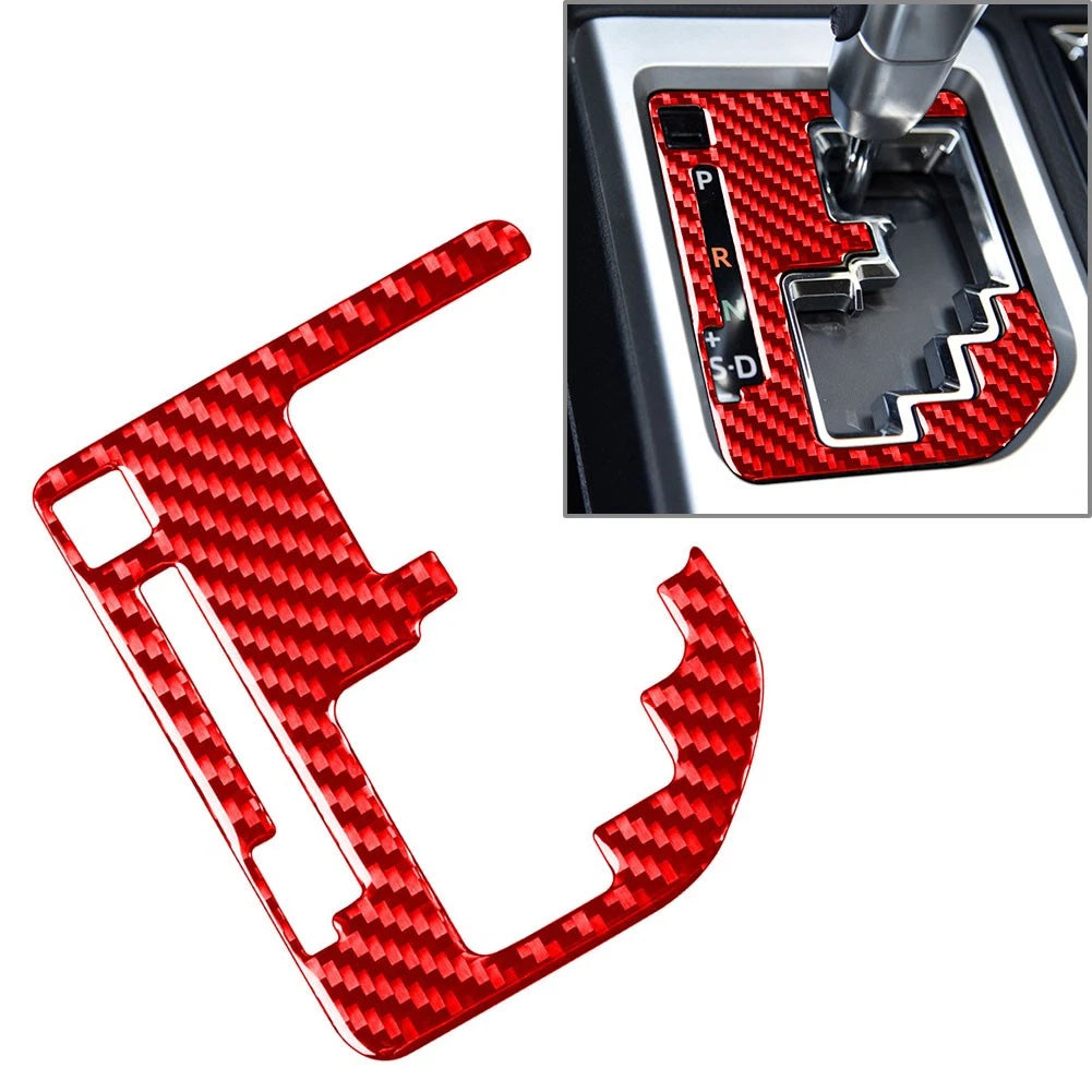 Carbon Red Interior Gear Shift Panel Cover Trim for Toyota Tundra (2014–2021)