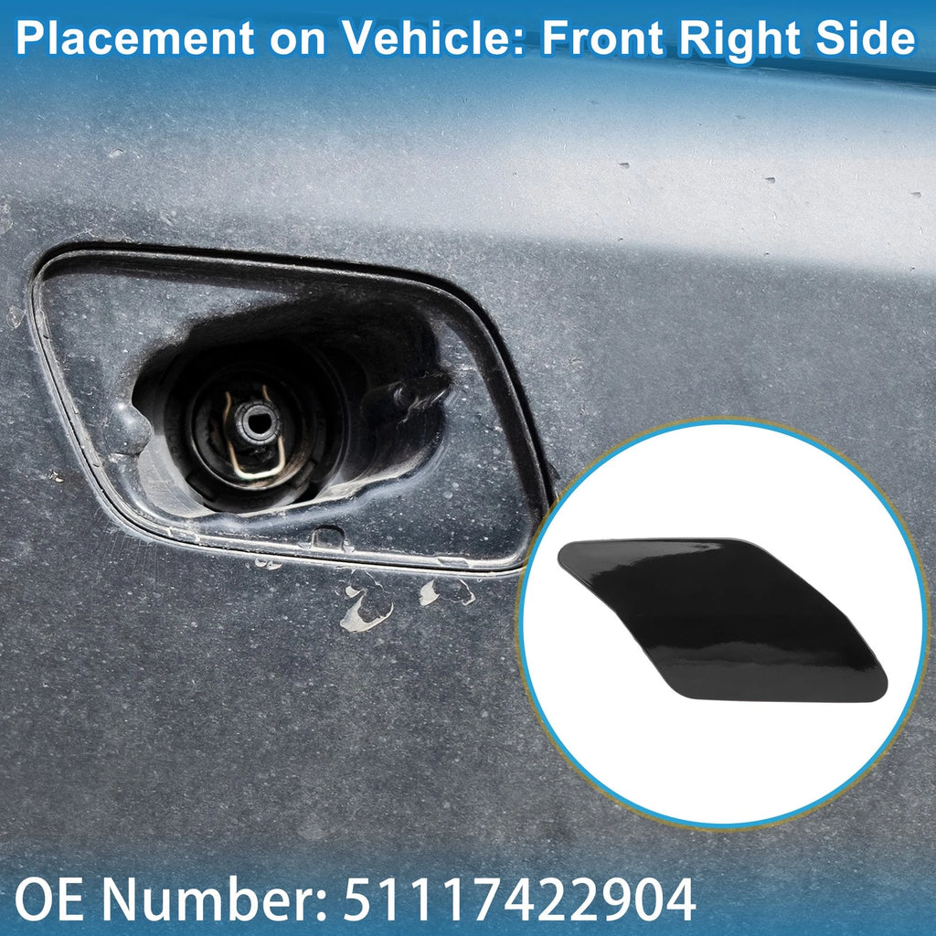 Front Right Washer Nozzle Cover Cap Replacement for BMW X6 (2015–2019)